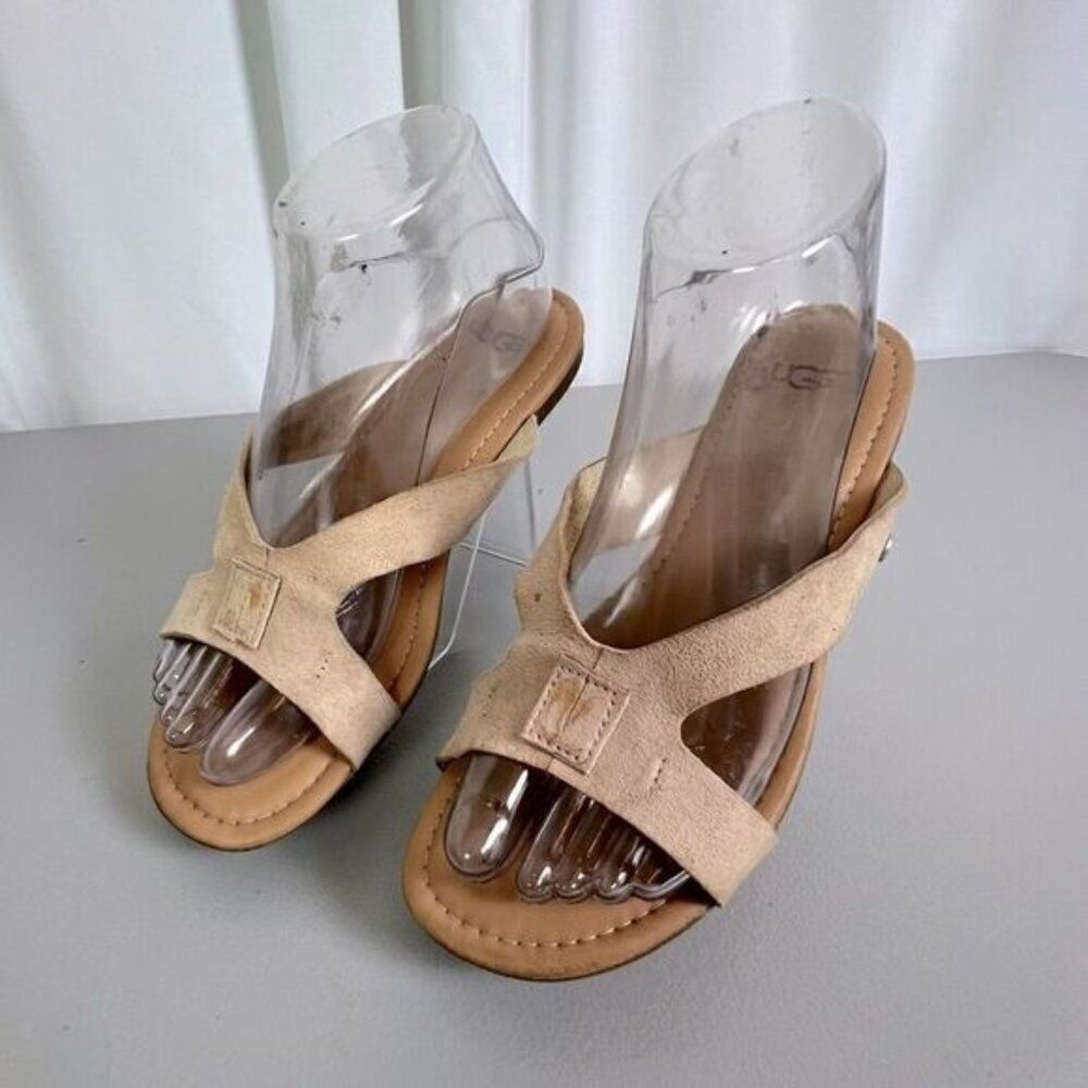 UGG WOMENS SANDALS TAN SIZE 6 - Picture 5 of 9